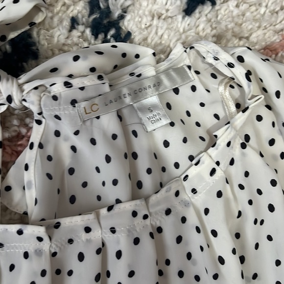 Lauren Conrad polka dot shirt - Picture 2 of 4